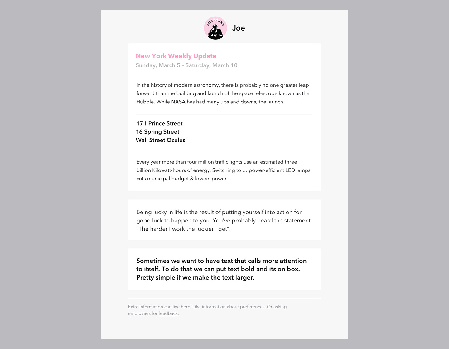 email template